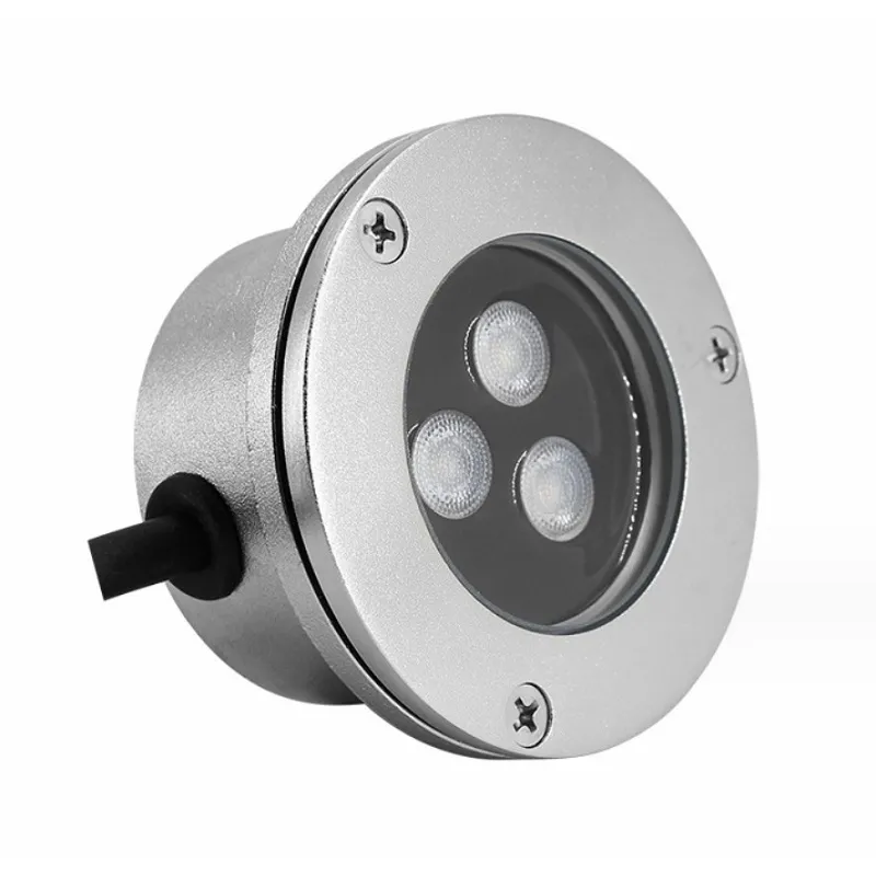 Tampa de lâmpada de vidro redonda embutida à prova d'água